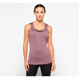 Gaiam Pink‎ Sleeveless Scoop Neck Energy Ruched Performance Tank Top Size XL